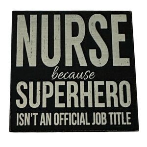 Black and White Nurse Wall Decor